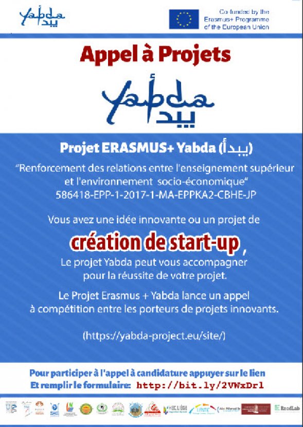 appel a projets yabda erasmus2020