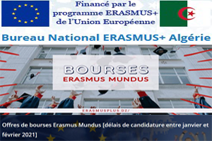 Offres de bourses Erasmus Mundus